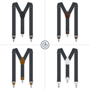 Tirantes Anchos · Gris Oxford