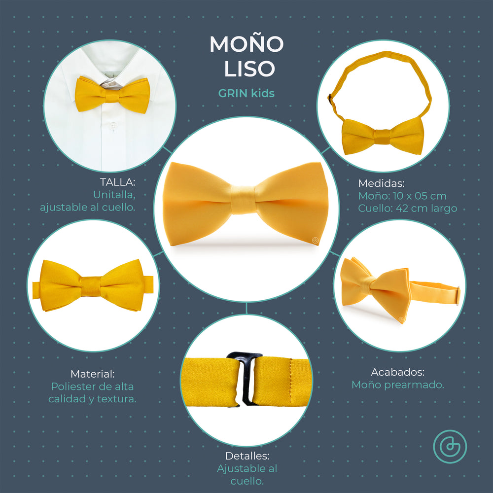 Moño Niño Liso · Azul Cielo