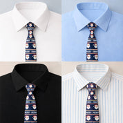 Corbata Navideña Estrellas - Color Vino - Edicion Limitada