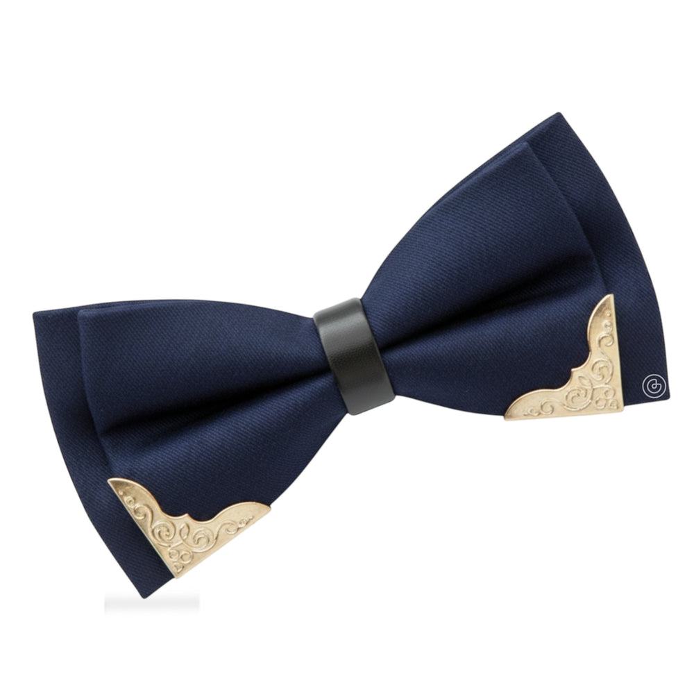 Moño Metálico · Azul Marino