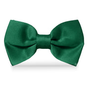 Moño Bebe Satin · Verde Esmeralda