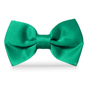 Moño Bebe Satin · Verde Esmeralda
