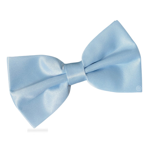 Moño Niño Satin · Azul Cielo