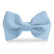 Moño Bebe Satin · Azul Cielo