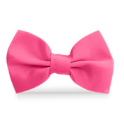 Moño Bebe Satin · Rosa Flamingo