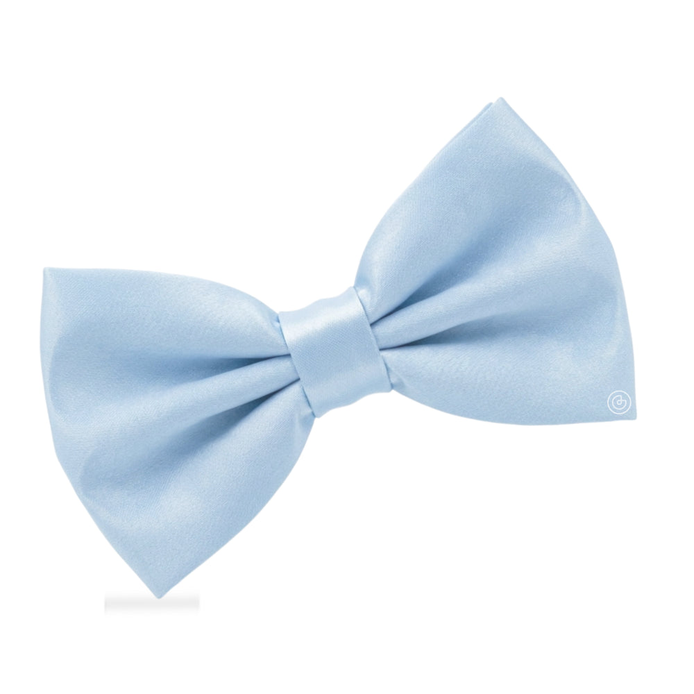 Moño Niño Satin · Azul Cielo
