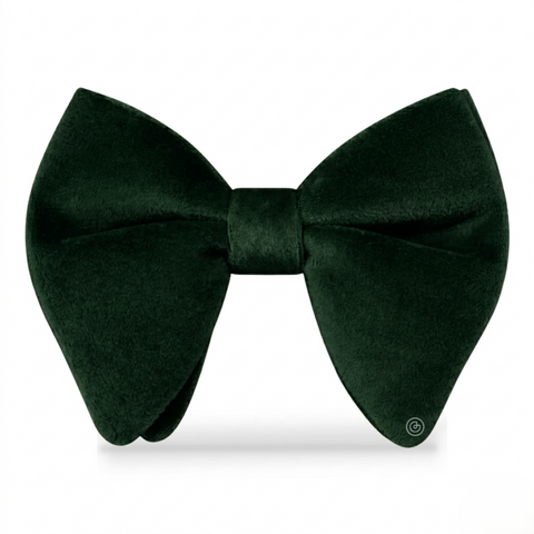 Moño Velvet Mariposa de Terciopelo ·  Verde Botella