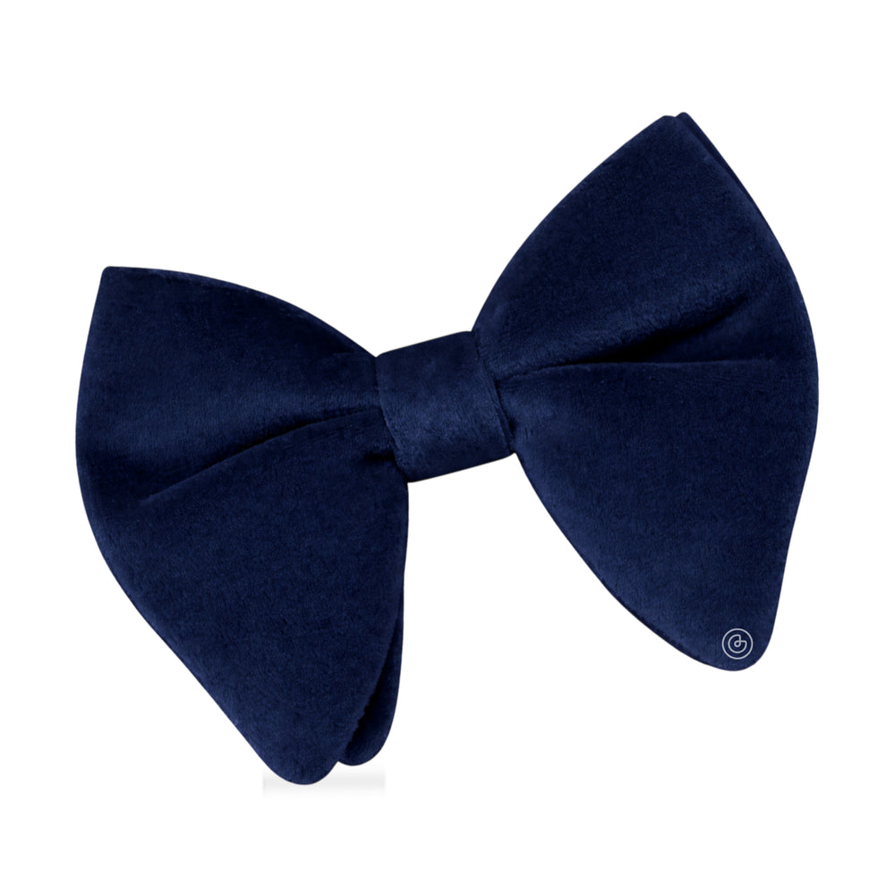 Moño Velvet Mariposa de Terciopelo · Azul Marino
