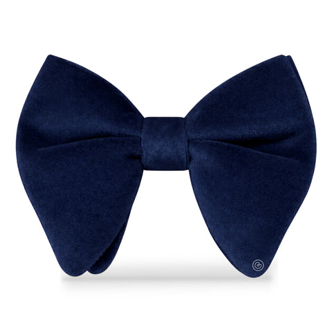 Moño Velvet Mariposa de Terciopelo · Azul Marino