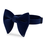 Moño Velvet Mariposa de Terciopelo · Azul Marino