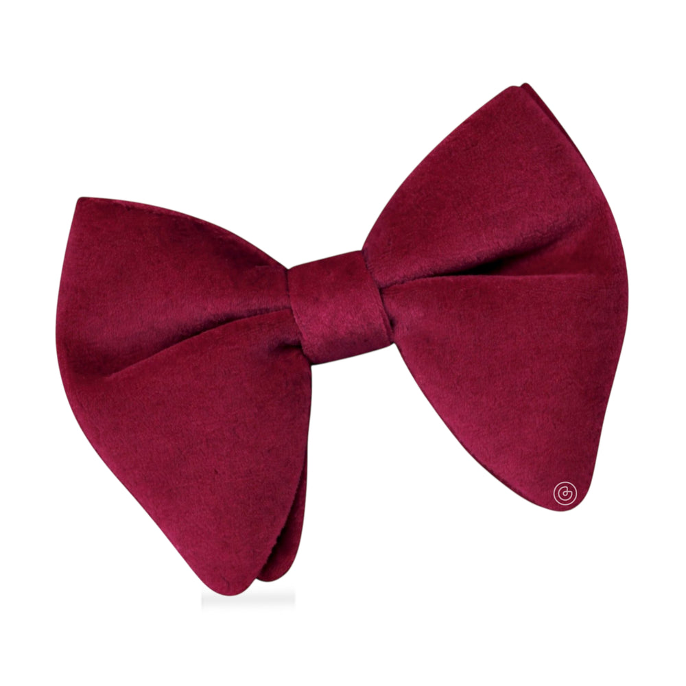 Moño Velvet Mariposa de Terciopelo · Tinto