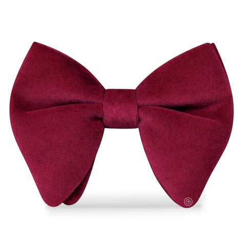 Moño Velvet Mariposa de Terciopelo · Tinto