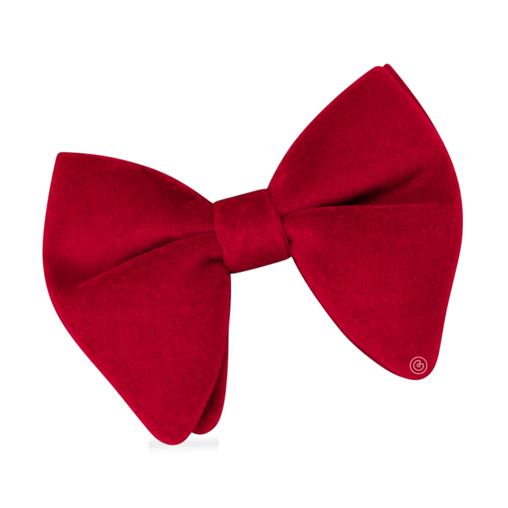 Moño Velvet Mariposa de Terciopelo · Rojo