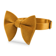 Moño Velvet Mariposa de Terciopelo · Amarillo Mostaza