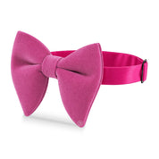 Moño Velvet Mariposa de Terciopelo · Fucsia