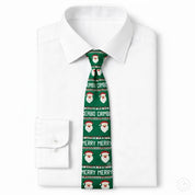 Corbata Navideña Santa - Color Verde Esmeralda - Edicion Limitada