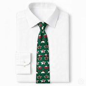 Corbata Navideña Estrellas - Color Verde Esmeralda - Edicion Limitada