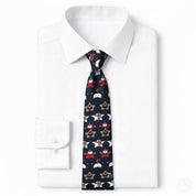 Corbata Navideña Estrellas - Color Azul Marino - Edicion Limitada