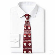 Corbata Navideña Santa - Color Vino - Edicion Limitada