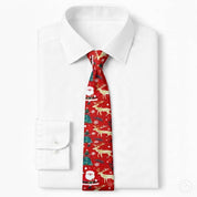 Corbata Navideña Santa - Color Rojo - Edicion Limitada