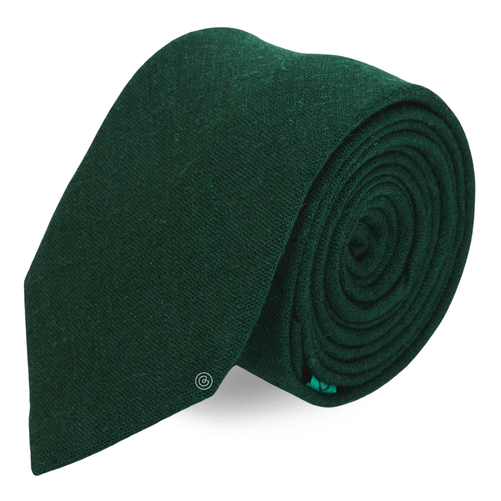 Corbata Casual · Verde botella