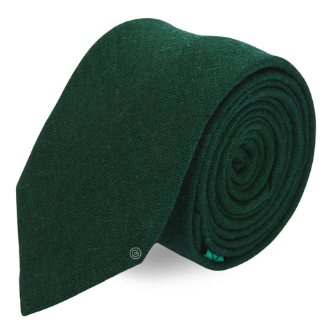 Corbata Casual · Verde botella