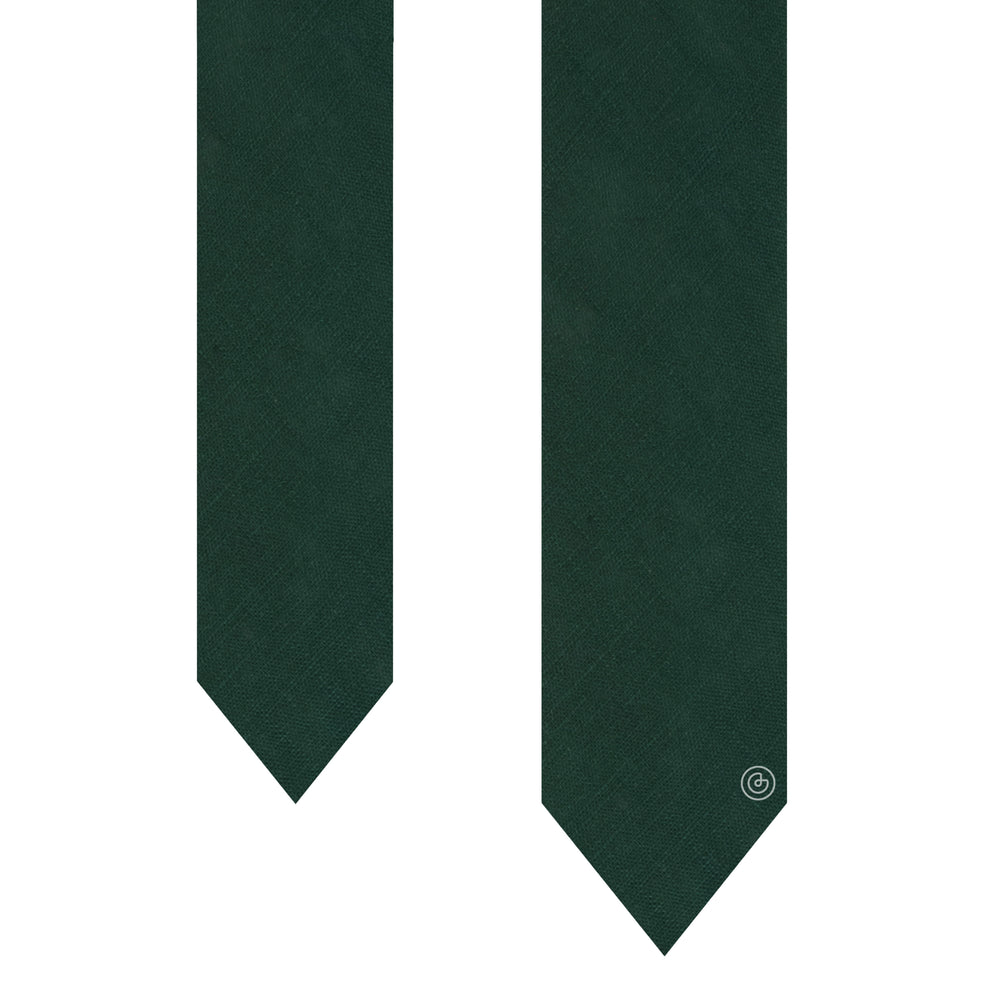 Corbata Casual · Verde botella