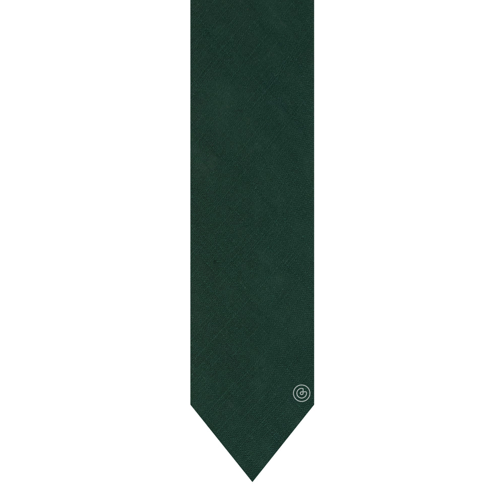Corbata Casual · Verde botella