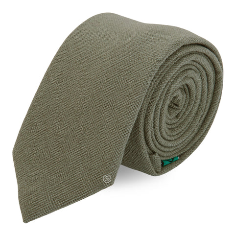 Corbata Casual · Verde Olivo