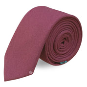 Corbata Casual · Rosa Vino