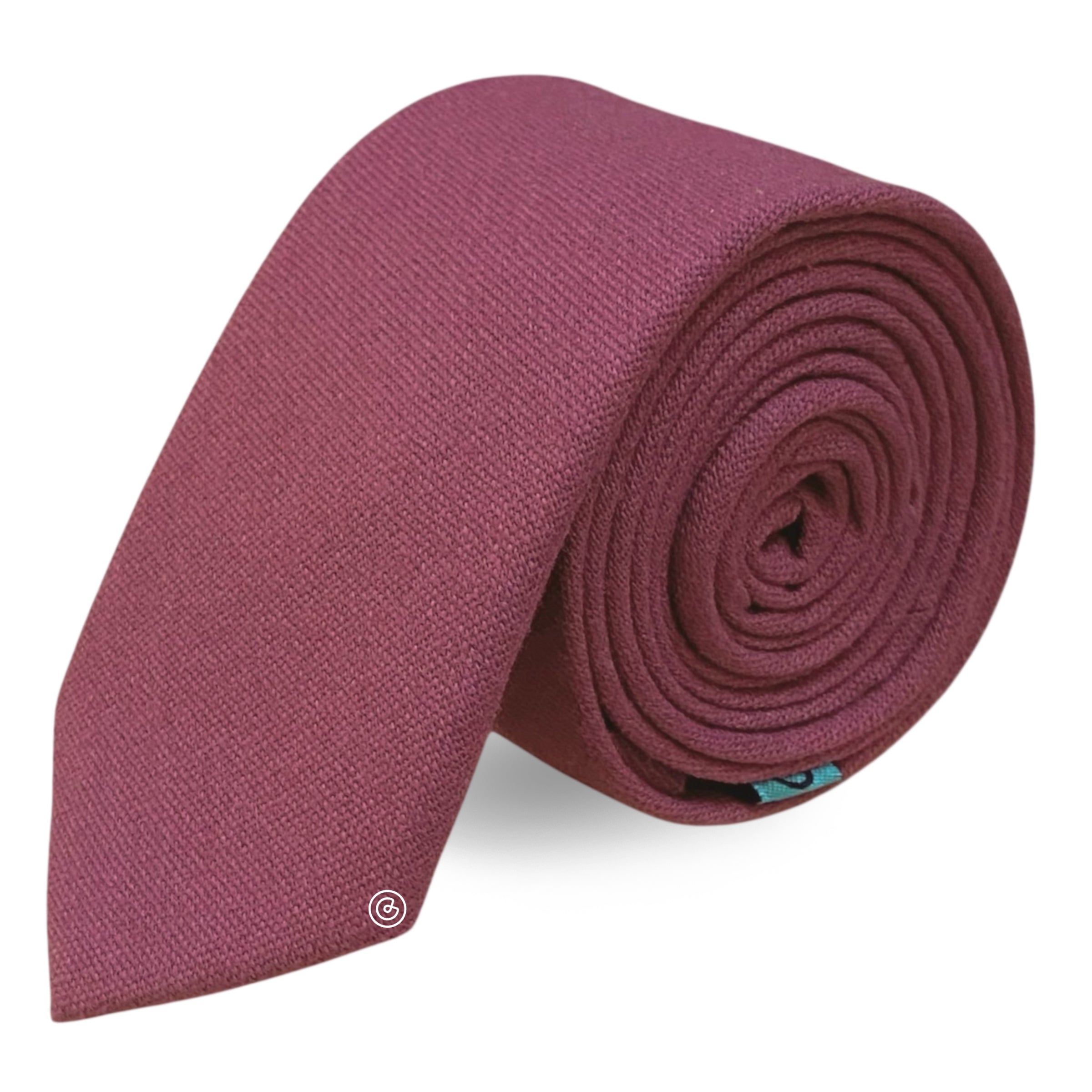 Corbata Casual · Rosa Vino