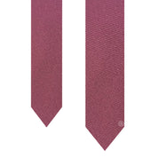 Corbata Casual · Rosa Vino