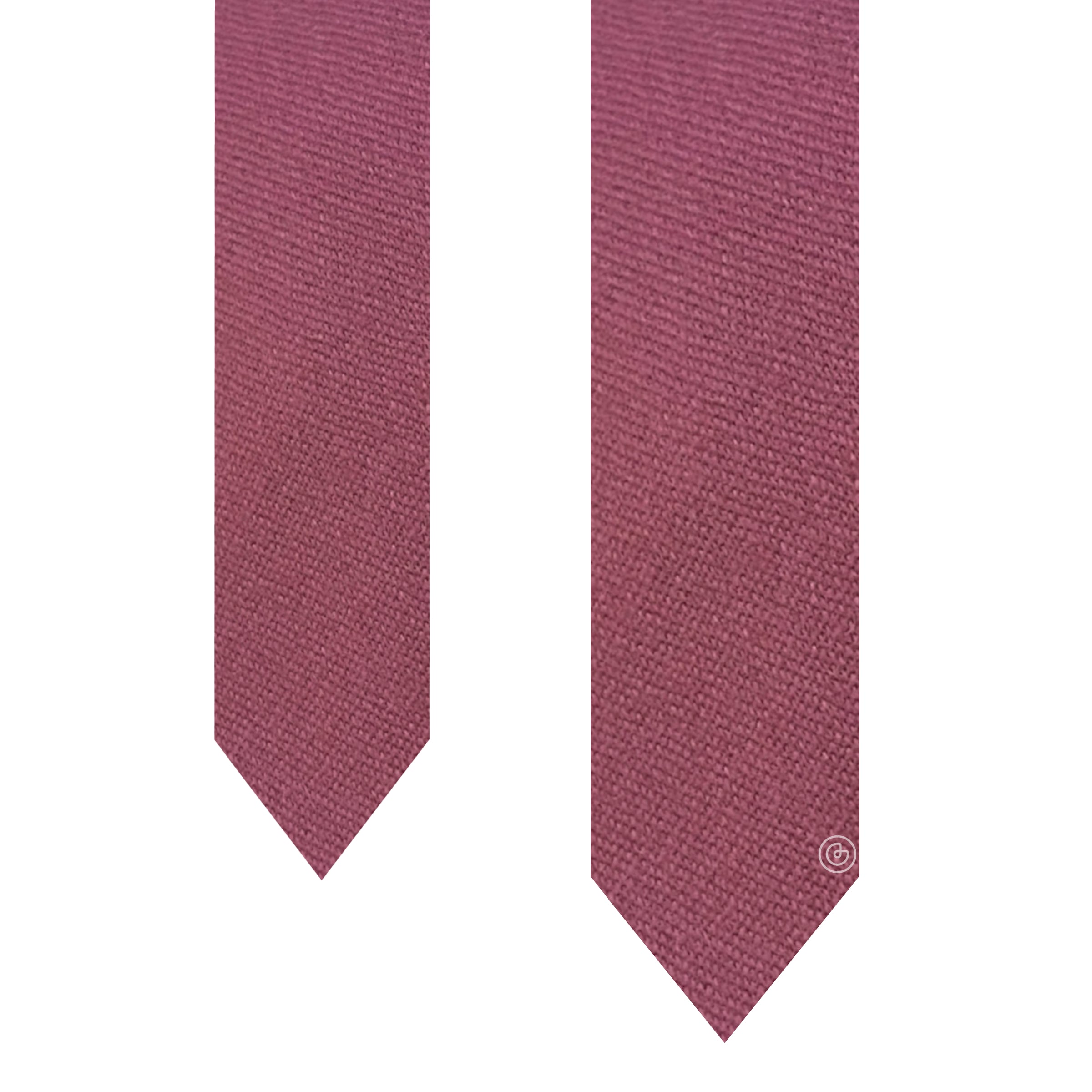 Corbata Casual · Rosa Vino