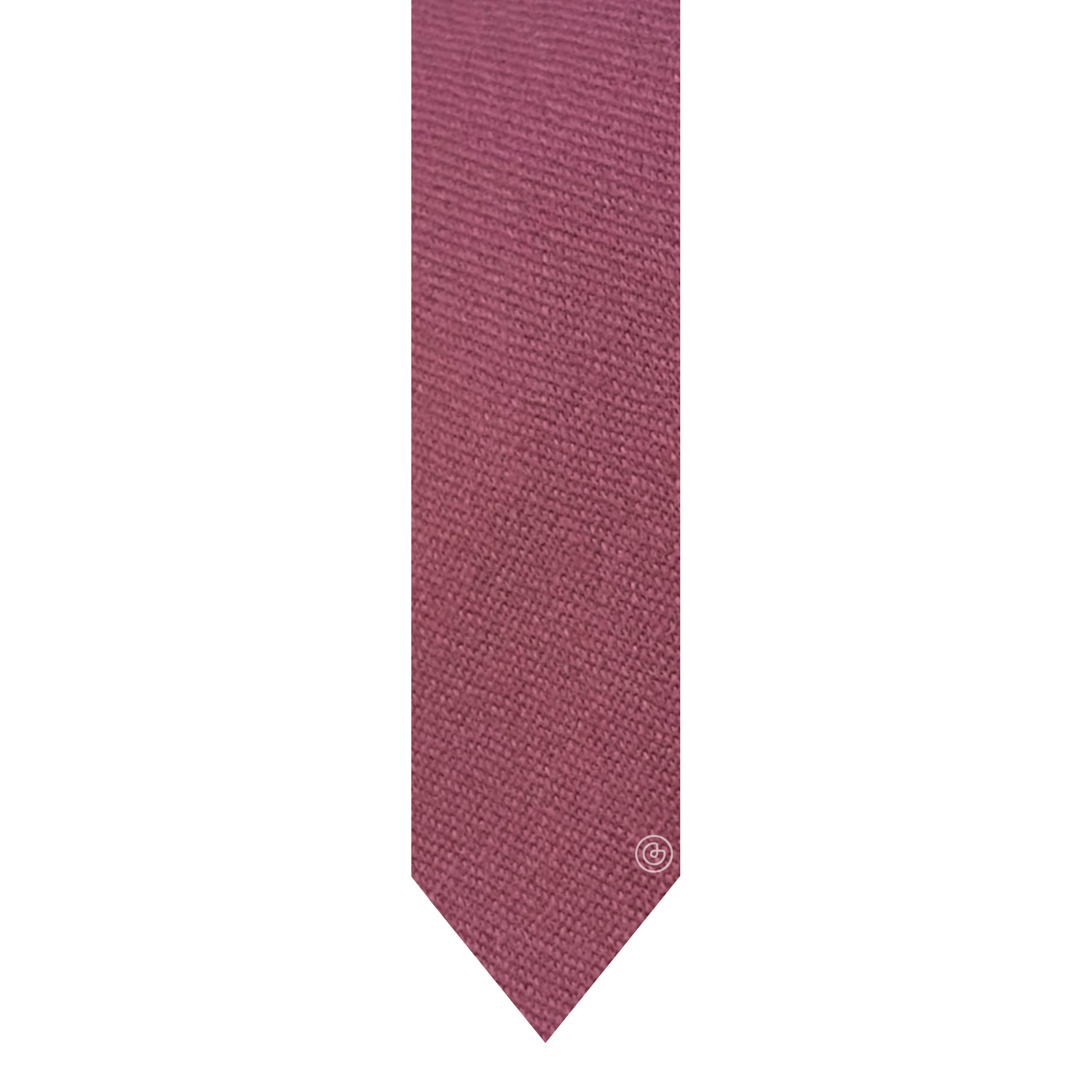Corbata Casual · Rosa Vino
