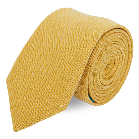 Corbata Casual · Amarillo Mostaza