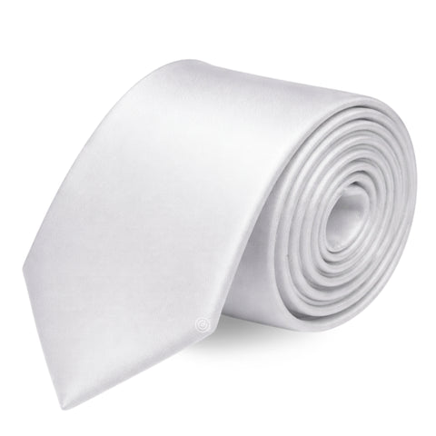 Corbata Satin · Blanco