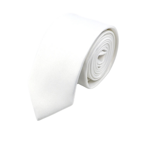 Corbata Satin · Blanco