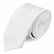 Corbata Satin · Blanco