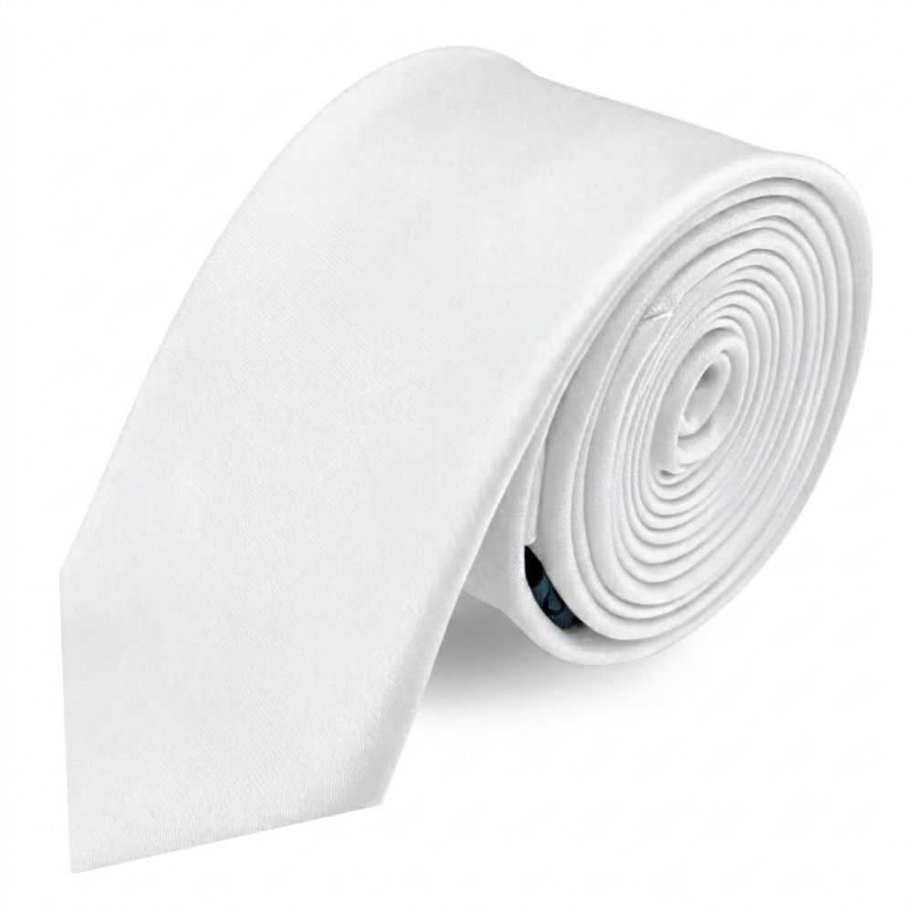 Corbata Satin · Blanco