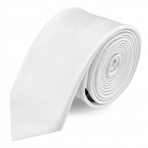 Corbata Satin · Blanco