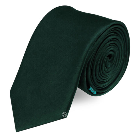 Corbata Satin · Verde Botella