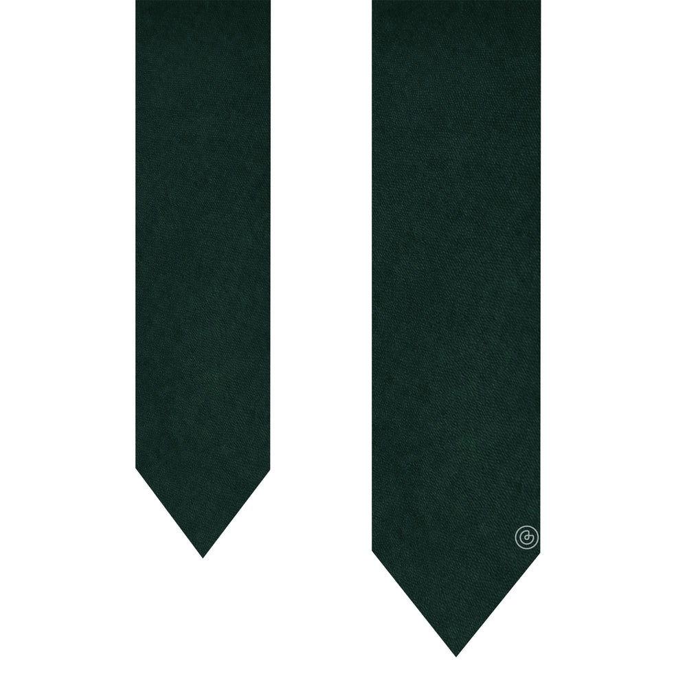 Corbata Satin · Verde Botella