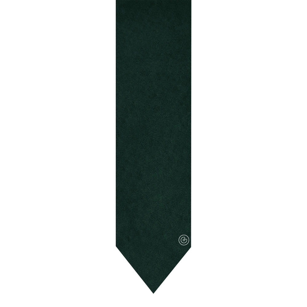 Corbata Satin · Verde Botella