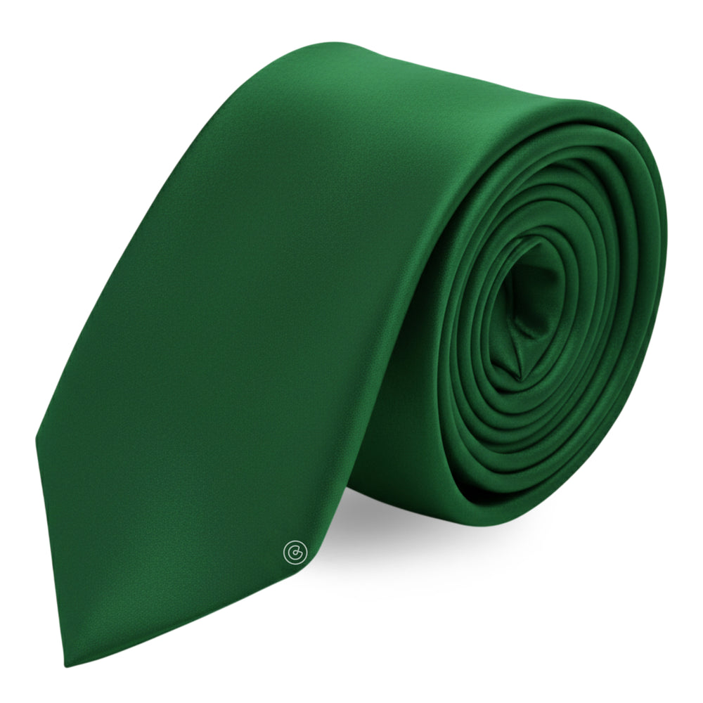 Corbata Satin · Verde Esmeralda