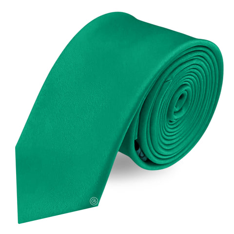 Corbata Satin · Verde Esmeralda