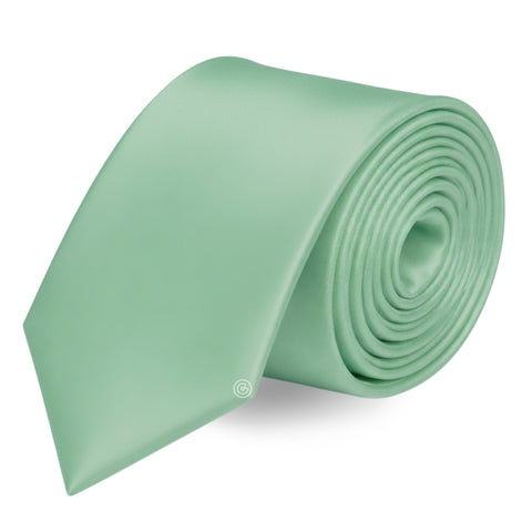 Corbata Satin · Verde Menta