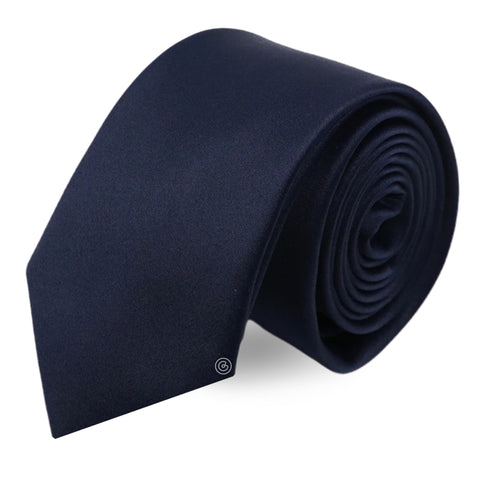 Corbata Satin · Azul Marino