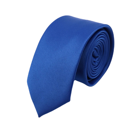 Corbata Satin · Azul Rey