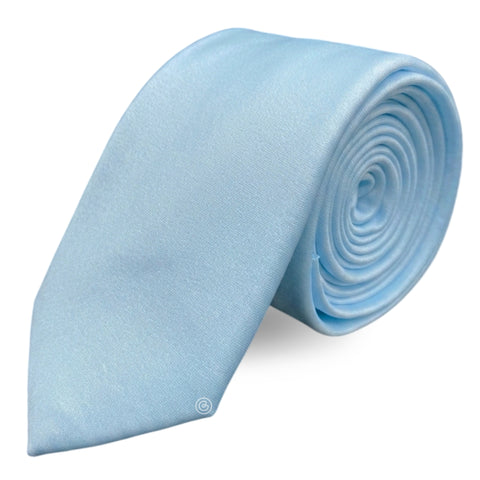Corbata Satin · Azul Cielo