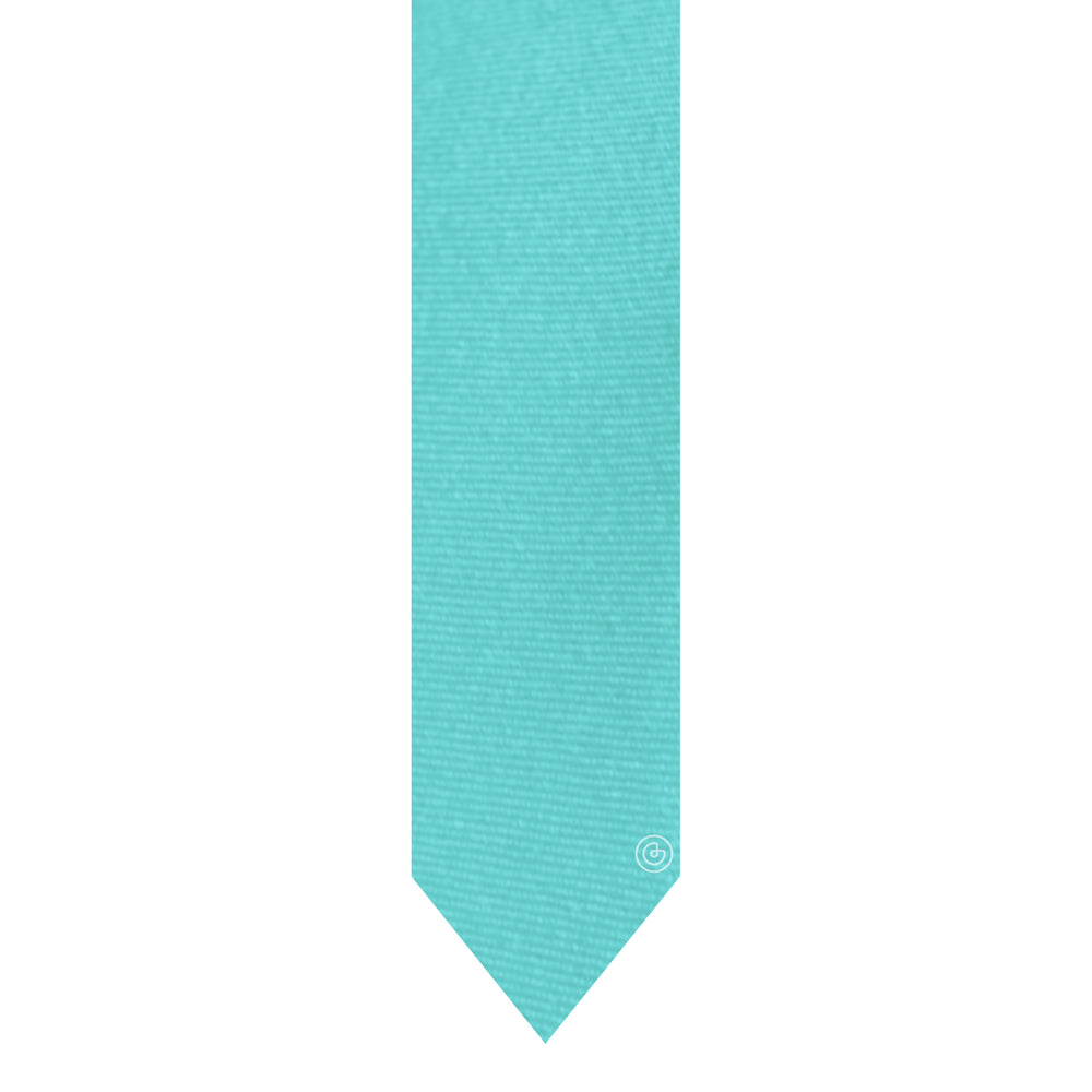 Corbata Satin · Turquesa